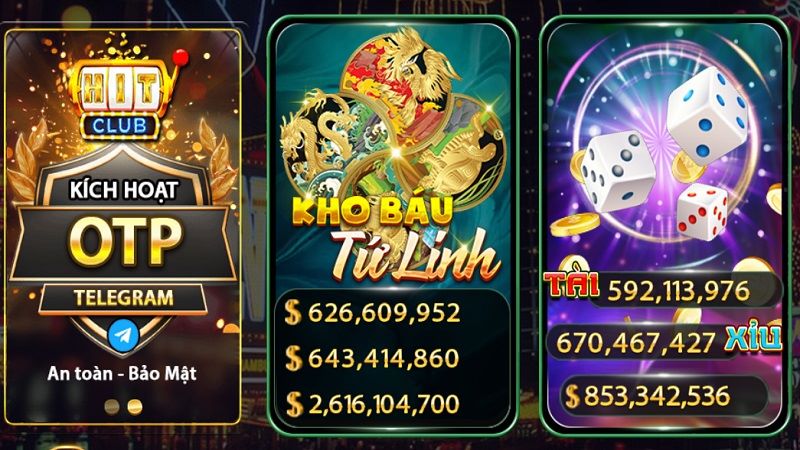 Thế giới game tráng lệ tại sân chơi Hitclub