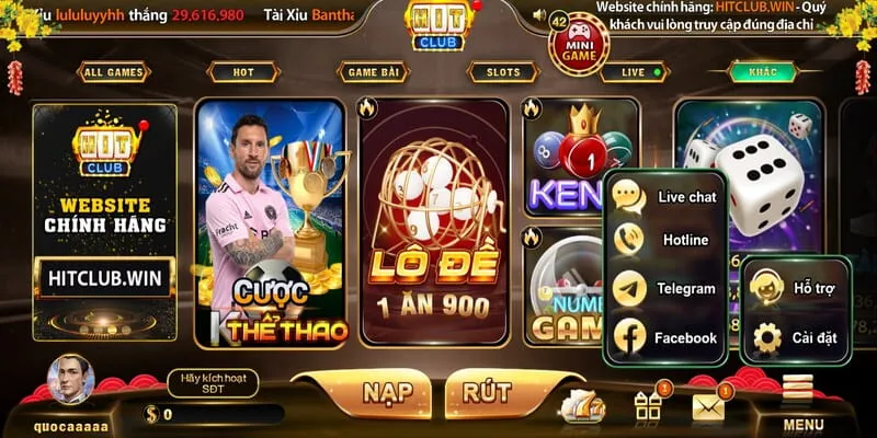 Sử dụng các phương thức Liên hệ Hitclub để làm gì?